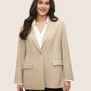 BloomChic Plus Size 2XL Suit Collar Flap Detail Blazer us 18-20